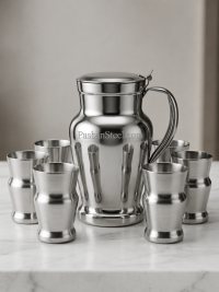 Water Set Stainless Steel Design No 6 (Jug and Glass) - PasbanSteel.com